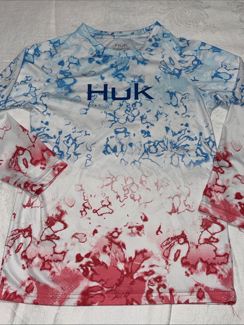 Huk Kids Performance Top - Red, Blue, White